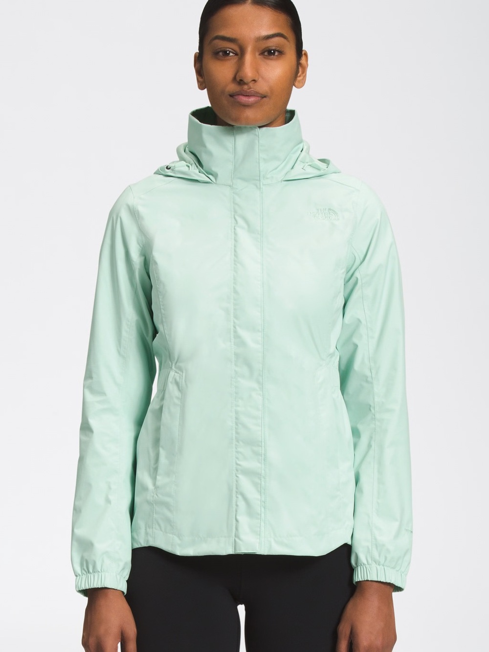 The North Face Resolve Parka II DryVent Rain Jacket Misty Jade XS
